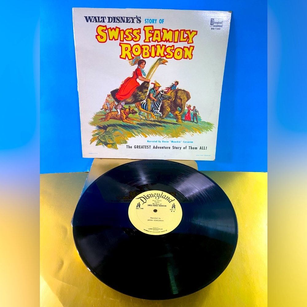 Walt Disney’s Swiss Family Robinson Disneyland Vintage Vinyl Record DQ-1280 12” - Picture 2 of 15